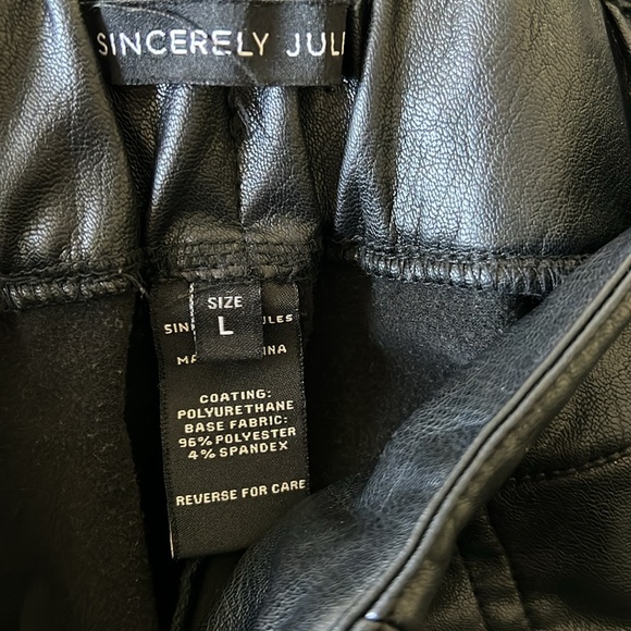 Vegan black leather shorts sincerely jules Size L - Picture 5 of 5
